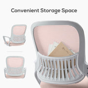 Edx Smug Chair 1368 Yangming Mid Back Swivel Office Desk Chair, Pink