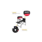 KingCamp KIN-CAM-KC1904-BR Red Folding Camping Chair Black/Red Regular