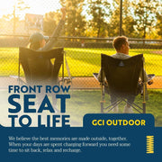 GCI Outdoor Comfort Pro Rocker Patio Chair, Spring-Action Rocking Technology, Mesh Back, Built-In Beverage Holder, Portable, 250 lb Capacity, Comfort Pro Rocker Americana Deluxe