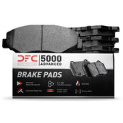 Dynamic Friction Company 5000 Advanced Ceramic Rear Brake Pads, Rear Set, Fits 1991-1993 Nissan NX, 1991-1994 Nissan Sentra, 1551-0511-00