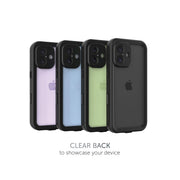 Body Glove 100145074 Tidal Waterproof Phone Case with Built-in Screen Protector, Slim Hard Shell, Black/Clear, Compatible with iPhone 17, Drop Tested to 6ft