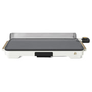 Beautiful XL Electric Griddle, 12 in x 22 in, EverGood Ceramic Nonstick, 1500W Heating, White Icing, 19980