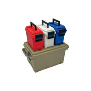 MTM Ammo Storage Case, 4 Can Patriot Combo, Durable High-Strength Polypropylene, Water-Resistant