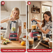 ONSON 1800W High-Speed Countertop Blender, Red-05