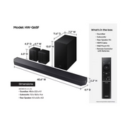 Samsung HW-Q65F/ZA Q-Series HW-Q65F/ZA 5.1 Ch Soundbar, Black