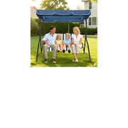 BFSAUHA 3 Seat Outdoor Porch Swing with Adjustable Canopy