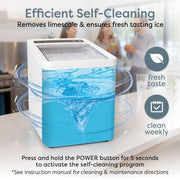 Igloo Automatic Portable Countertop Ice Maker, 26 lb Daily Output, White, IGLICEBNH26WH