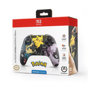 PowerA Advantage Wireless Controller for Nintendo Switch 2, Pokemon Mega Evolutions, Hall Effect Thumbsticks, Mappable Buttons, Motion Controls, Rechargeable Battery, Black