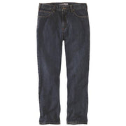 Carhartt Men's Relaxed Straight Jeans, 13-Ounce Cotton Denim, Bay, W34 x L30, 5-Pocket Design, 105119HAO-34x30