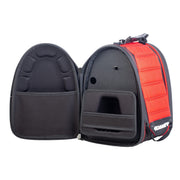 MarCum Roamer Shuttle Mobile Carry Case, Semi-Rigid Lightweight Ice Fishing Electronics Case, Red, RFS