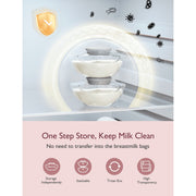 Momcozy M9 Hands Free Breast Pump Mobile Flow | M9, App Control Portable Breast Pump M9, 24mm, 1 Pack, Gray