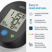 Braun ExactFit 2 Connected Upper Arm Blood Pressure Monitor, Blood Pressure Monitors For Home Use
