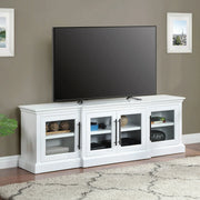 Whalen WHA-10010-W Rowan Low Profile TV Stand, White Finish