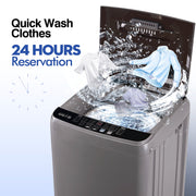 GGTB GB-XQB201A-GREY6 1.9 Cu.ft 17.7 lbs 8 Water Levels Full Automatic Clothes Washing Machine, Gray