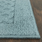 Mainstays Dylan Solid Diamond Olefin Indoor Area Rug, Blue, 5 ft x 7 ft, MS19-D1-110-022