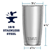 YETI Rambler Tumbler - 20 oz. - Navy