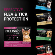 NextStar 60110 Flea & Tick Topical Prevention for Cats over 3.5 lbs, 3-Month Supply