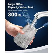 JTF F300 Cordless Water Flosser with 9 Jet Tips, DIY Mode, 300ml Tank, IPX7 Waterproof, Rechargeable Oral Irrigator, Purple