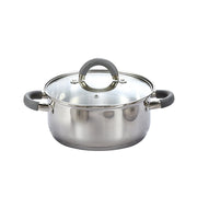 Cook N Home 02410 12 Piece Stainless Steel Cookware Set, Silver