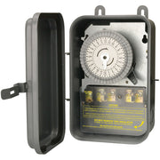 Woods 59104RWD 208-277-Volt 40-Amp Outdoor 24-Hour DPST Mechanical Time Switch with Metal Box