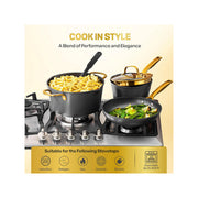 Granitestone 20-Pc. Non-Stick Cookware Set - BLACK ONE SIZE