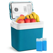 AstroAI 2TVHVS86ZNB4 Electric Cooler 24 Liter Thermoelectric Portable Refrigerator Blue-Green 12V