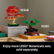 LEGO Botanicals Japanese Red Maple Bonsai Tree Building Kit, 474 Pieces, Red and Amber Leaves, Buildable Pot, Home and Office Decor, 10348