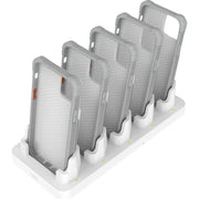 UAG WF0000054130 Workflow Healthcare 5-Port Charging and Management Station for Rugged Workflow Cases, White Gray