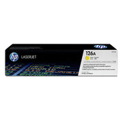 HP CE312A 126A Yellow Original LaserJet Toner Cartridge Yield approx 1,000 pgs