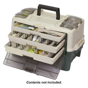 PLANO 723300 Tackle Systems Hybrid Hip 3 Tray Box, White/Blue