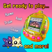 Top Secret Toys GigaPets StarCat CompuKitty Virtual Interactive Pet Keychain, Dual Pets, Classic and Magic Edition, Kids 5 and Up, 1108
