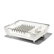 OXO 87877319 Large Capacity Dish Rack, Gray, Freestanding Polypropylene and Stainless Steel Drying Rack for Kitchen