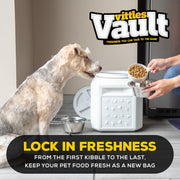 Gamma2 Vittles Vault Pet Food Storage Container, Airtight, BPA-Free, Gray, 15 lb Capacity, 4315