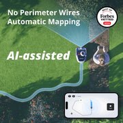 Segway Navimow Robotic Lawn Mower, Perimeter Wire-Free, RTK Vision EFLS 2.0, AI-Assisted Mapping, Multi-Zone Management, 7.1 in Cutting Width, 0.25 Acre Coverage, i110N
