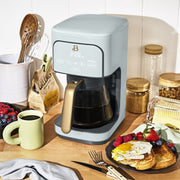 Beautiful 29456 12-Cup Programmable Coffee Maker, Cornflower Blue by Drew Barrymore