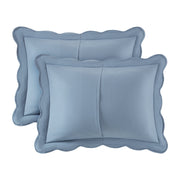 Better Homes & Gardens Paisley Medallion Cotton Quilted Pillow Shams, Blue Silver, Standard Size, 2 Pack