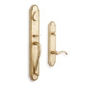 Signature Hardware EHRMNTB.15.300.10.L-SBS-NB Roman Entrance Door Set-Lever Handle - No Backset -Left Hand -Satin Brass