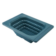 KitchenAid Collapsible Colander, Silicone, Blue, Rectangle, 4 Quart Capacity, 94181614