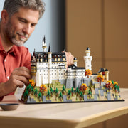 LEGO Architecture Neuschwanstein Castle Building Set, 3,455 Pieces, Customizable Seasonal Display, Collectible Bavarian Castle Kit for Adults, 21063
