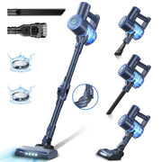 PrettyCare Cordless Stick Vacuum Cleaner 25Kpa, Blue