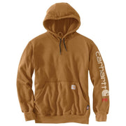 Carhartt Men's FR Force Marquette Logo Flame-Resistant Sweatshirt, Port, Large, Midweight, Loose Fit, 104505