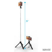 Bower WA-MPD36 6-In-1 Multi Selfie Tripod, Black