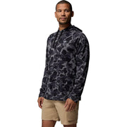 Columbia Wild Cast Camp Hoodie, Men's Slim Fit Fleece Jacket, UPF 40 Sun Protection, Omni-Wick Moisture Management, Shark Deltawoods, Large