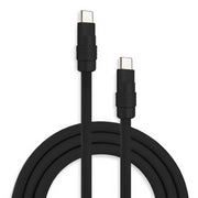Chubby Cable KS-BKBK-CC-2m 2.0 240W Classic Color Fast Charging Cable, 6.6 Feet, USB-C to USB-C Charging and Data Sync Cable, Black-Black