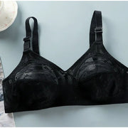 Minimizer Bras for Women Plus Size Comfortable Wireless Fashion Lace Full Coverage Firm Hold Non Padded Bra