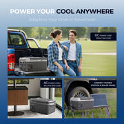 Simzlife Portable Car Refrigerator, 11 Quart Compact Freezer with Adjustable Temperature -4F to 68F, AC/DC Compatible, Ultra-Quiet, Lightweight for Camping and Travel