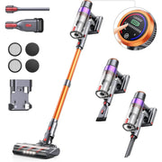 Laresar E8 C38000Pa 450W Powerful Stick Vacuum, Orange