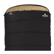 TETON Sports 1027R Deer Hunter -35 F Canvas Sleeping Bag - Right Zipper - Black/Tan