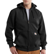 Carhartt Men's Paxton Heavyweight Hooded Full-Zip Sweatshirt, Black, Large Tall, 100614-001
