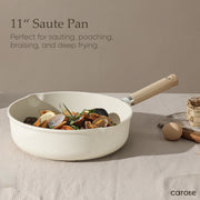 Carote Bon Appetit Collection 5.0QT Nonstick Saute Pan-White